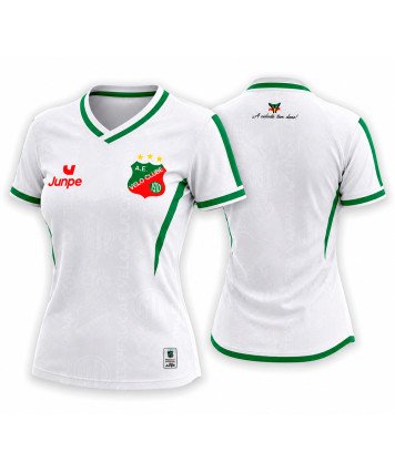 CAMISA DE JOGO VELO CLUBE BRANCA BABY LOOK